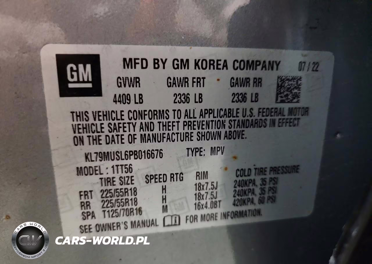 2023 Chevrolet Trailblazer Rs VIN:KL79MUSL6PB016676 - 13