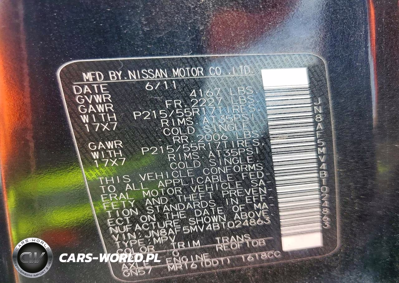 2011 Nissan Juke S VIN:JN8AF5MV4BT024863 - 12