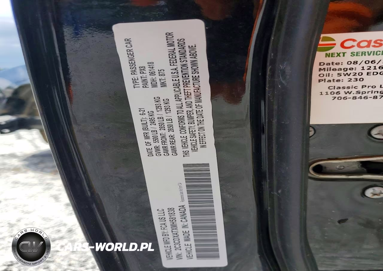 2021 Dodge Charger Police VIN:2C3CDXATXMH581838 - 12