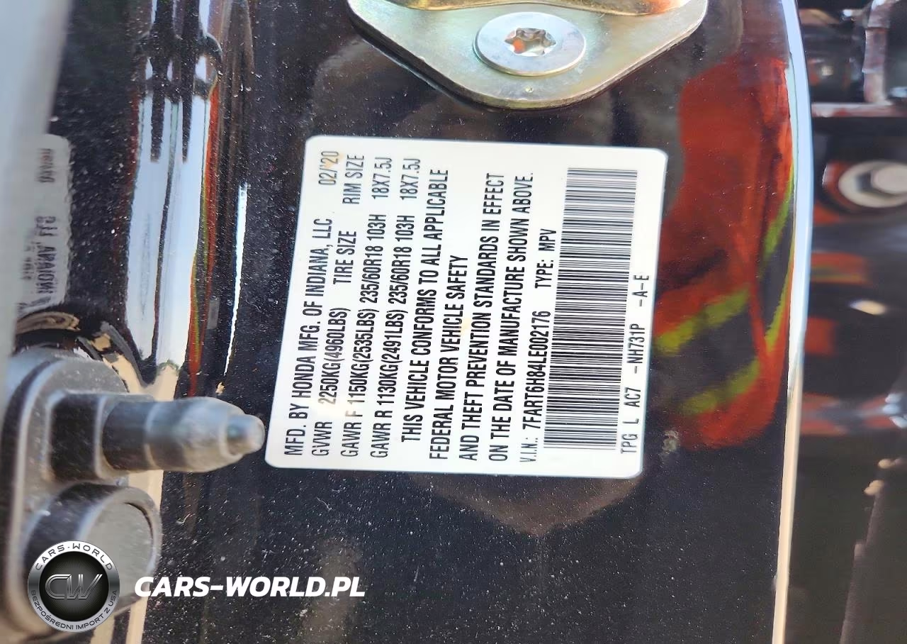 2020 Honda Cr-V Exl VIN:7FART6H84LE002176 - 13