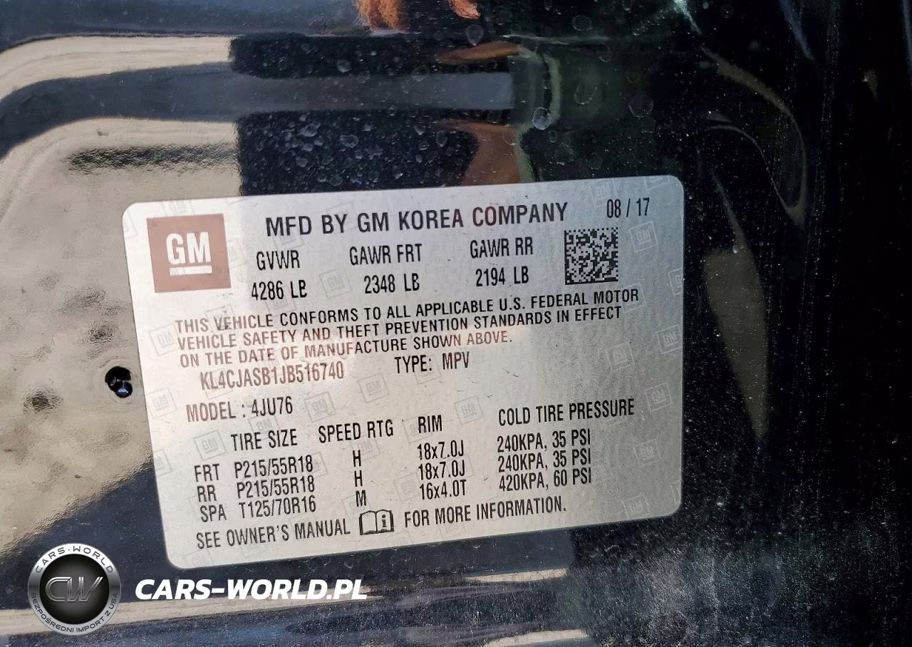 2018 Buick Encore Preferred VIN:KL4CJASB1JB516740 - 13