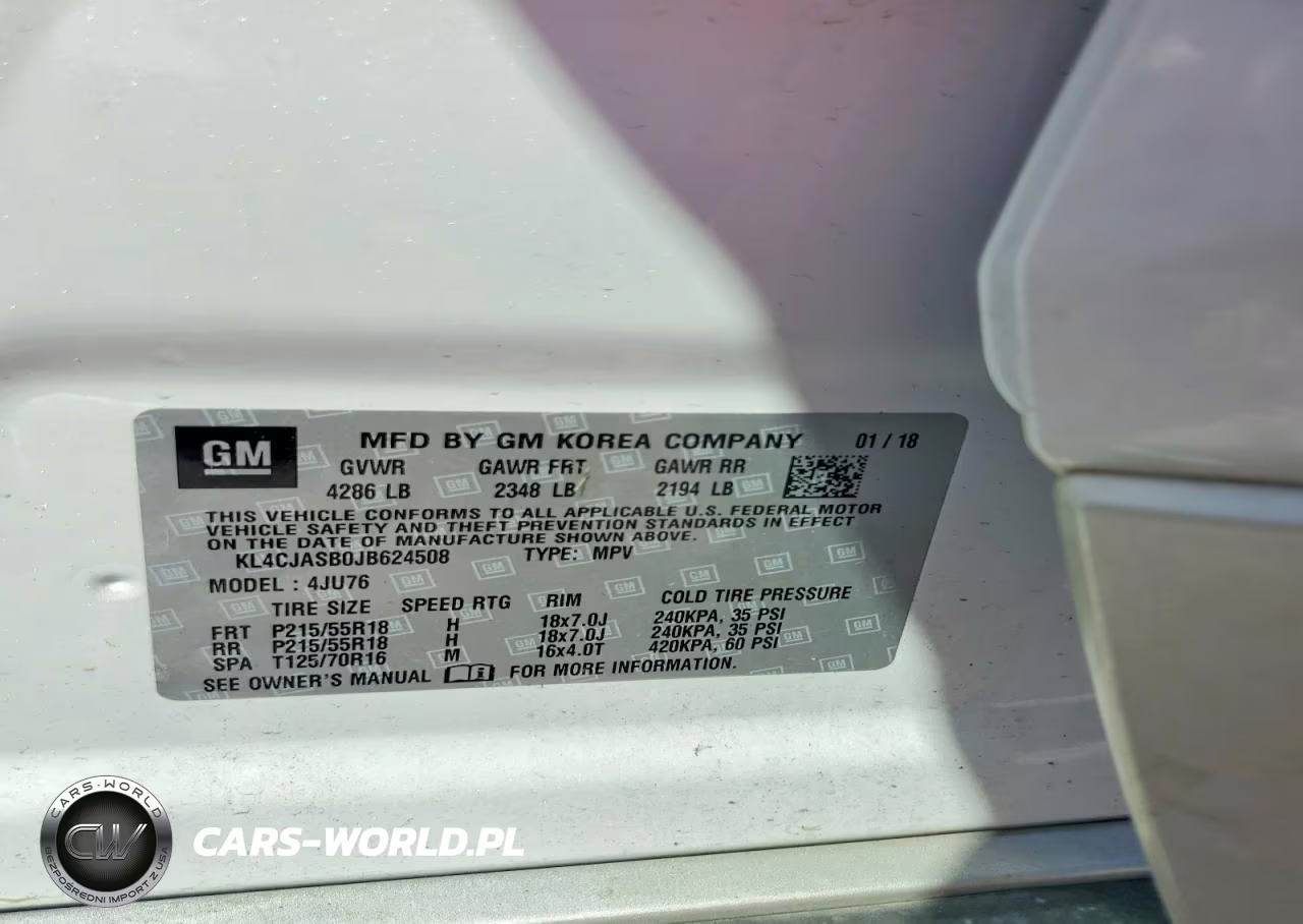 2018 Buick Encore Preferred VIN:KL4CJASB0JB624508 - 13