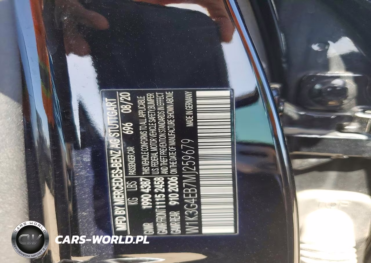 2021 Mercedes-Benz A 220 VIN:W1K3G4EB7MJ259679 - 12