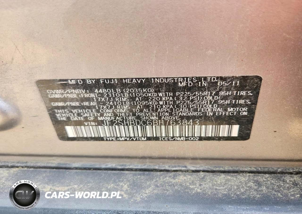 2011 Subaru Forester VIN:JF2SHBDC6BH763843 - 12