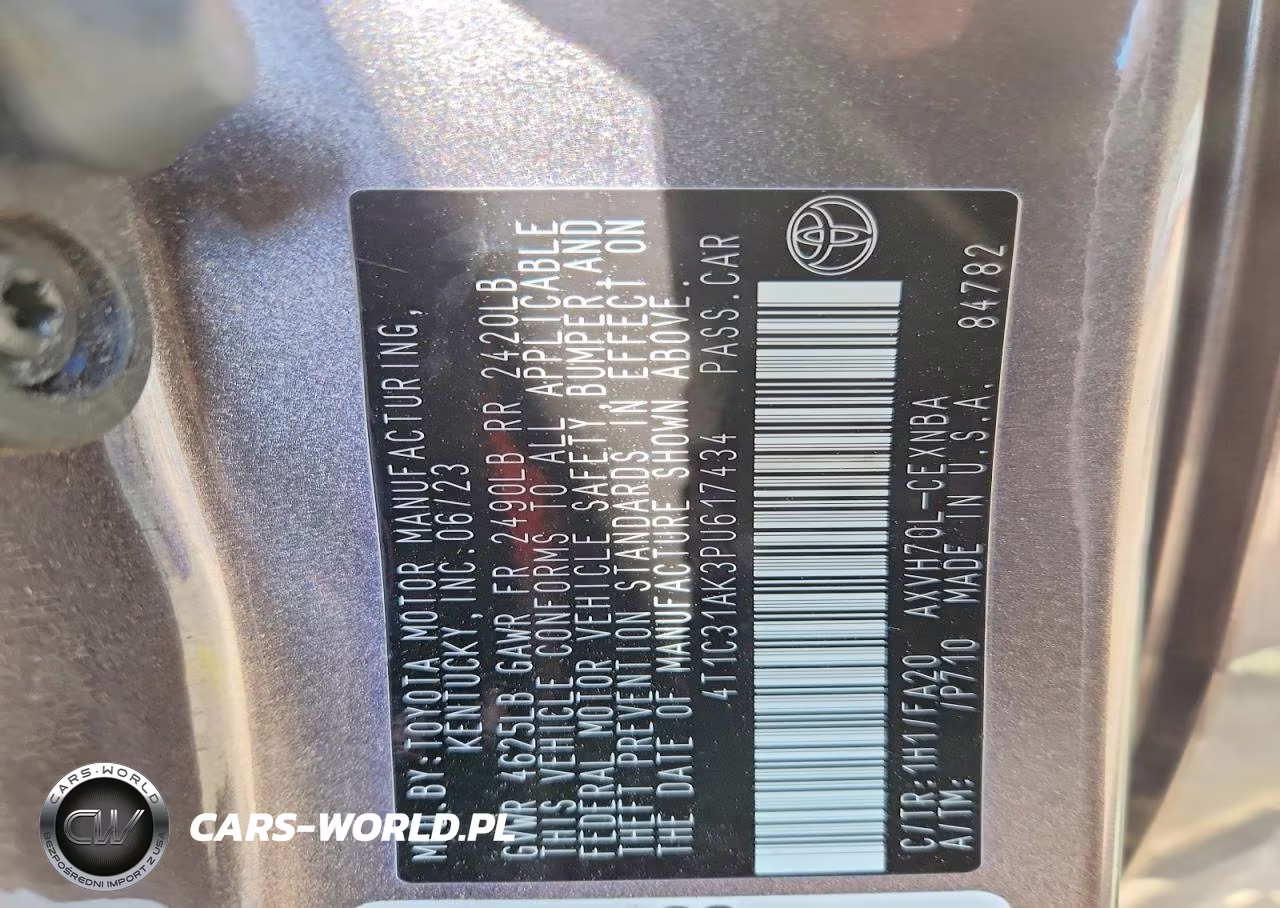 2023 Toyt Camry Fwd 4C Hybrid Sedan Le VIN:4T1C31AK3PU617434 - 13
