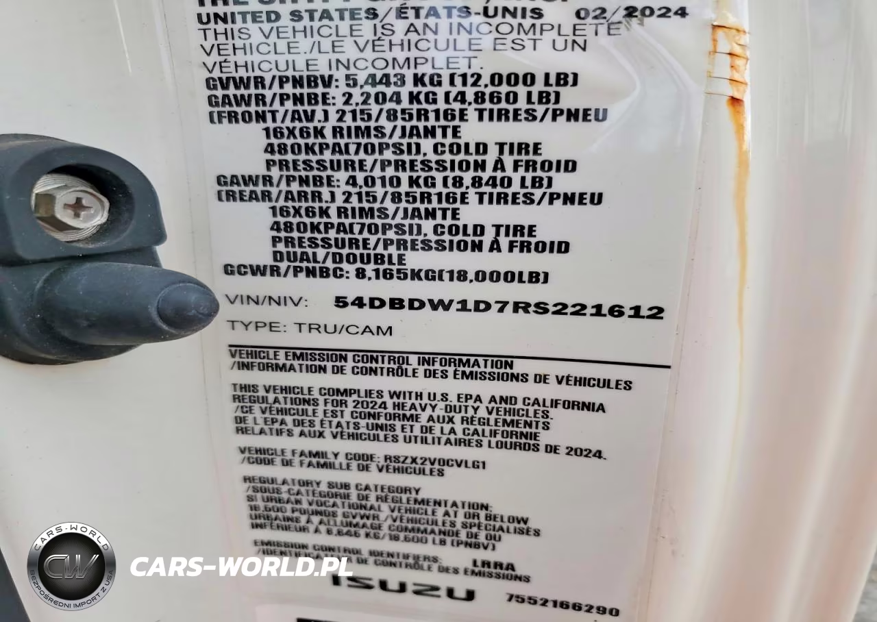 2024 Chevrolet 3500 VIN:54DBDW1D7RS221612 - 13