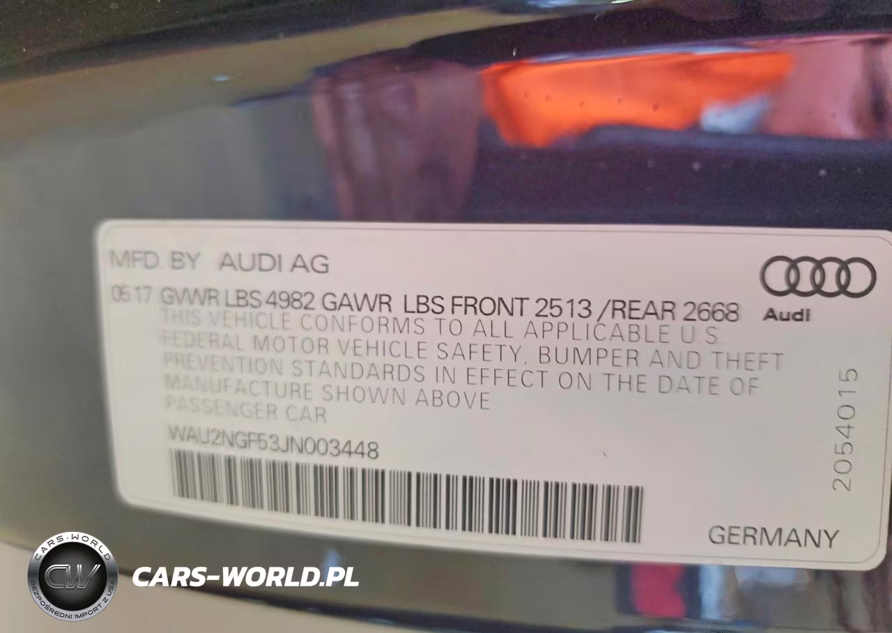 2018 Audi A5 Prestige VIN:WAU2NGF53JN003448 - 12