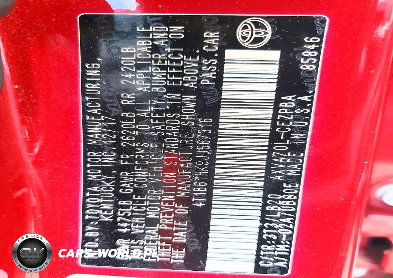 2018 Toyota Camry Xse VIN:4T1B61HK9JU567316 - 12