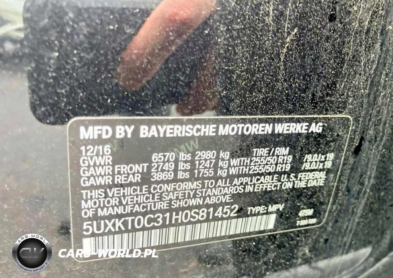 2017 BMW X5 Xdr40E VIN:5UXKT0C31H0S81452 - 10