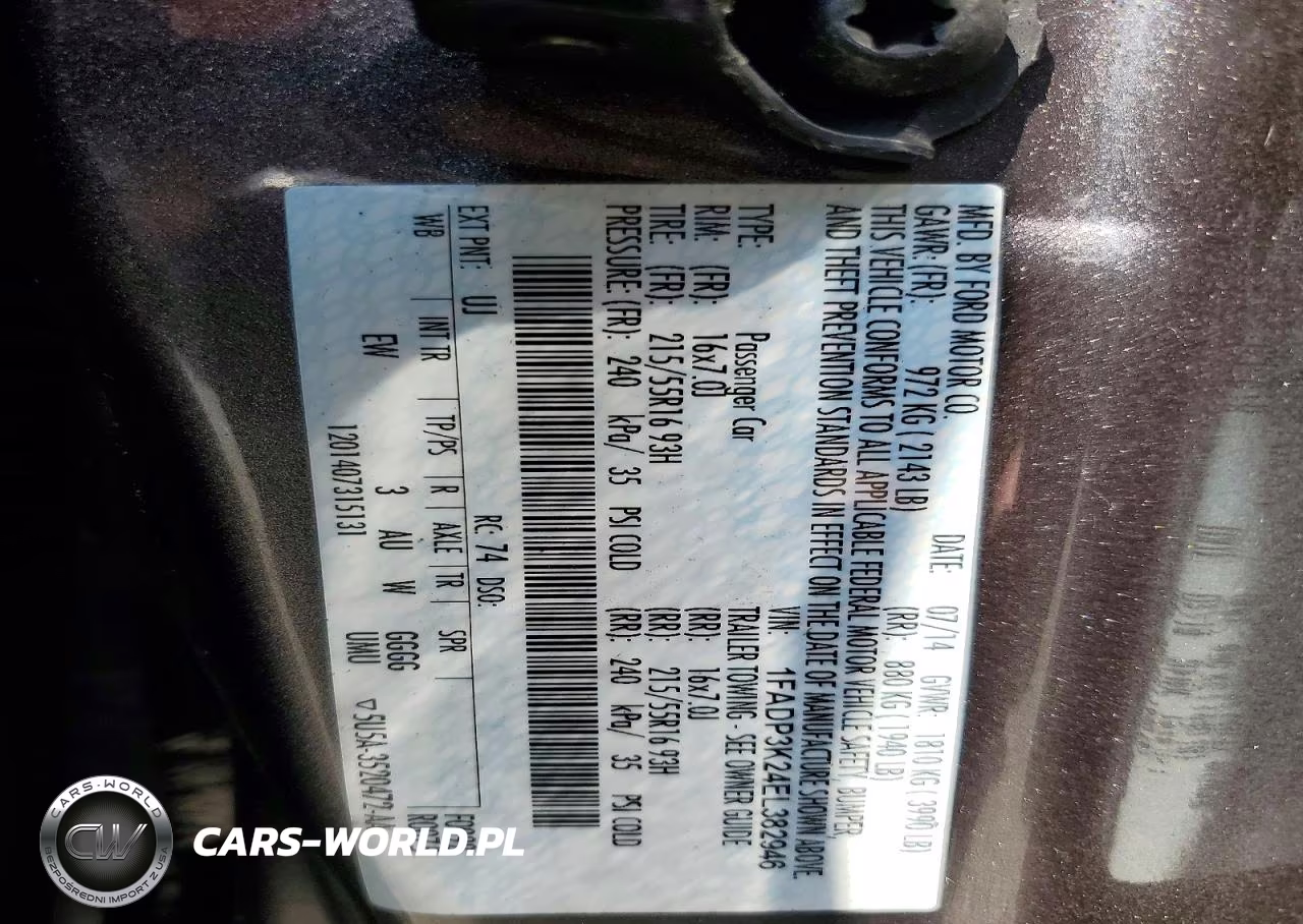 2014 Ford Focus Se VIN:1FADP3K24EL382946 - 12