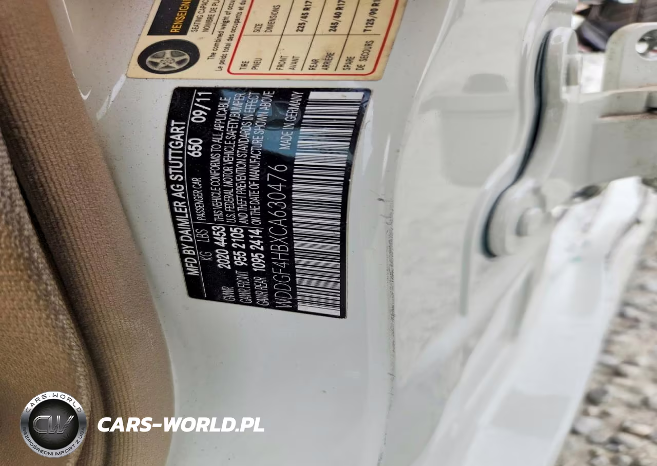 2012 Mercedes-Benz C 250 VIN:WDDGF4HBXCA630476 - 12