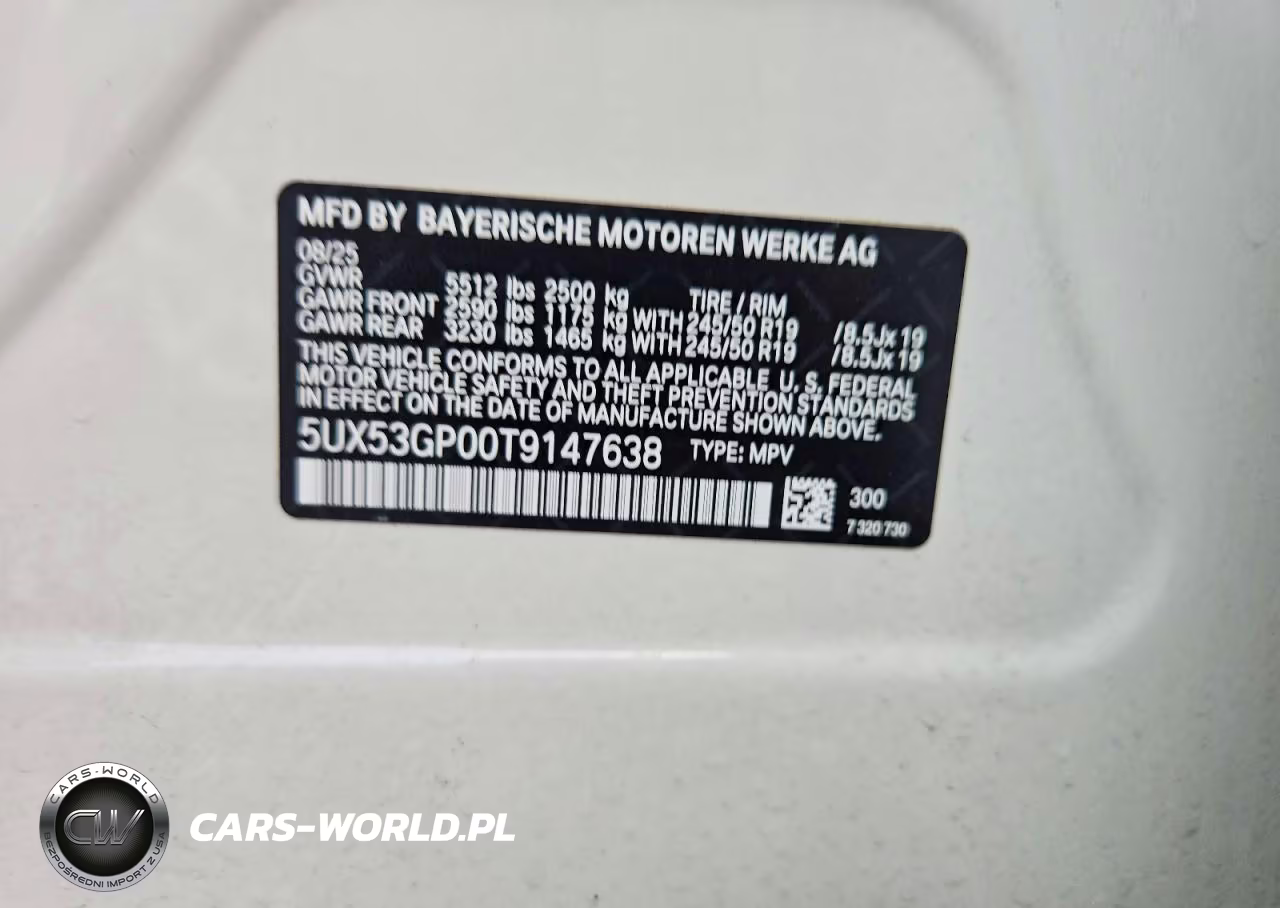 2026 BMW X3 30 xDrive VIN:5UX53GP00T9147638 - 13