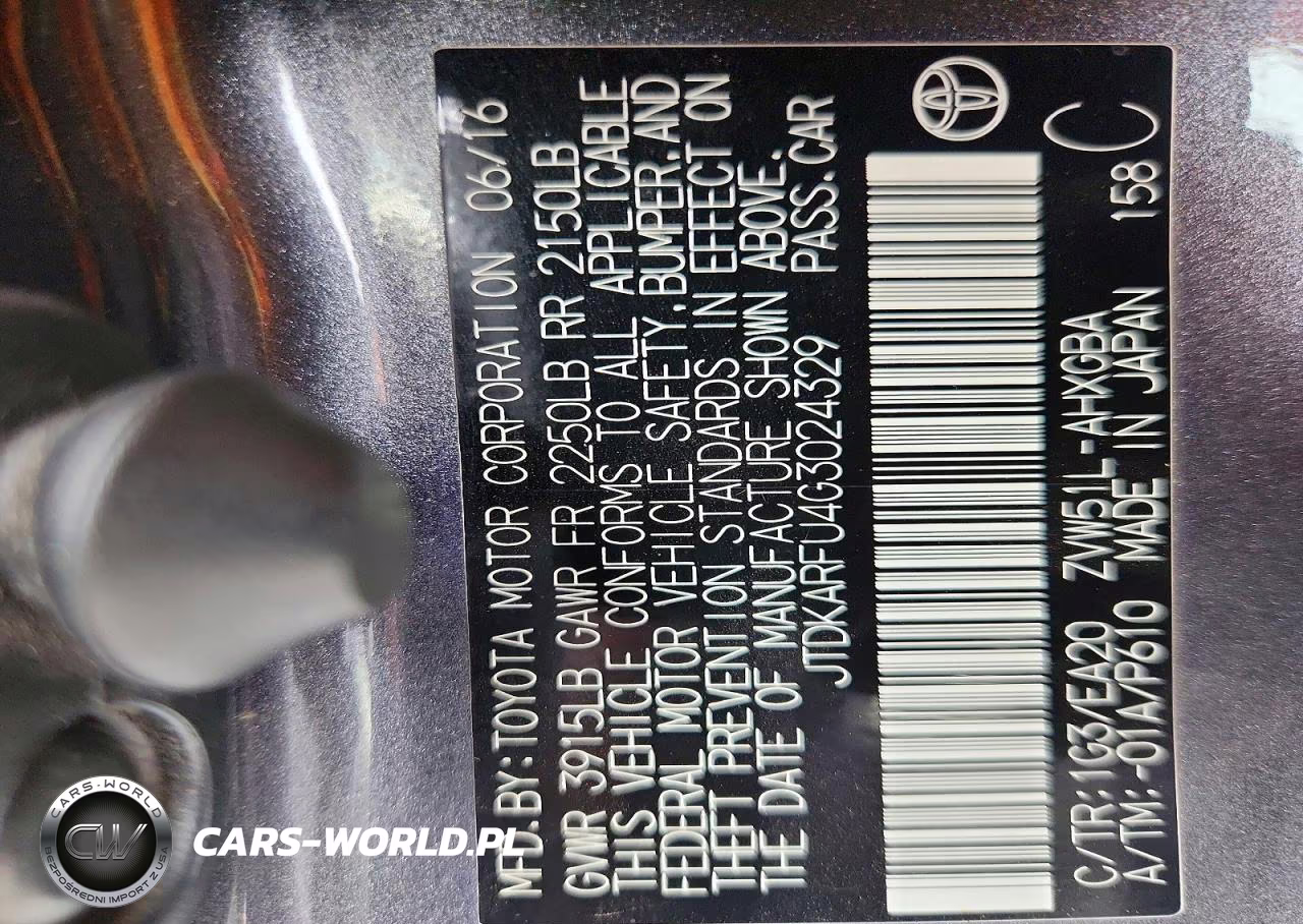 2016 Toyota Prius Four VIN:JTDKARFU4G3024329 - 12