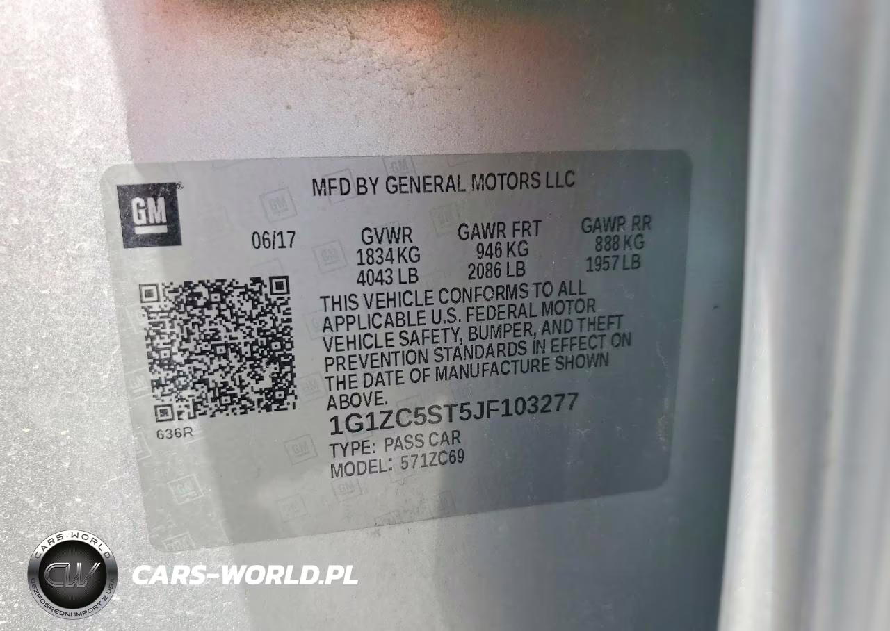 2018 Chevrolet Malibu 1Fl VIN:1G1ZC5ST5JF103277 - 12