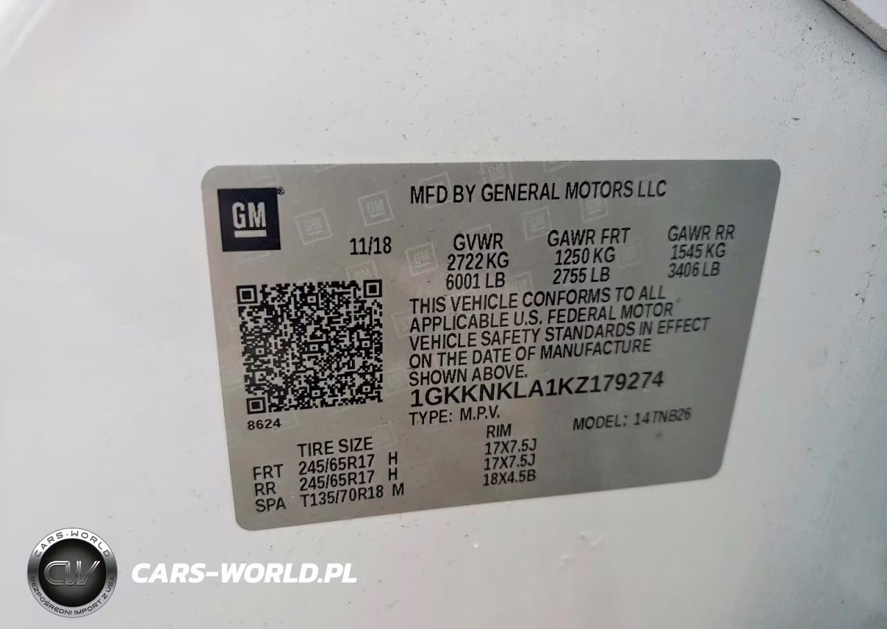 2019 GMC Acadia Sle VIN:1GKKNKLA1KZ179274 - 13