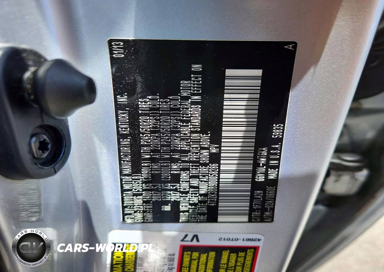2013 Toyota Venza Le VIN:4T3ZK3BB9DU058286 - 13