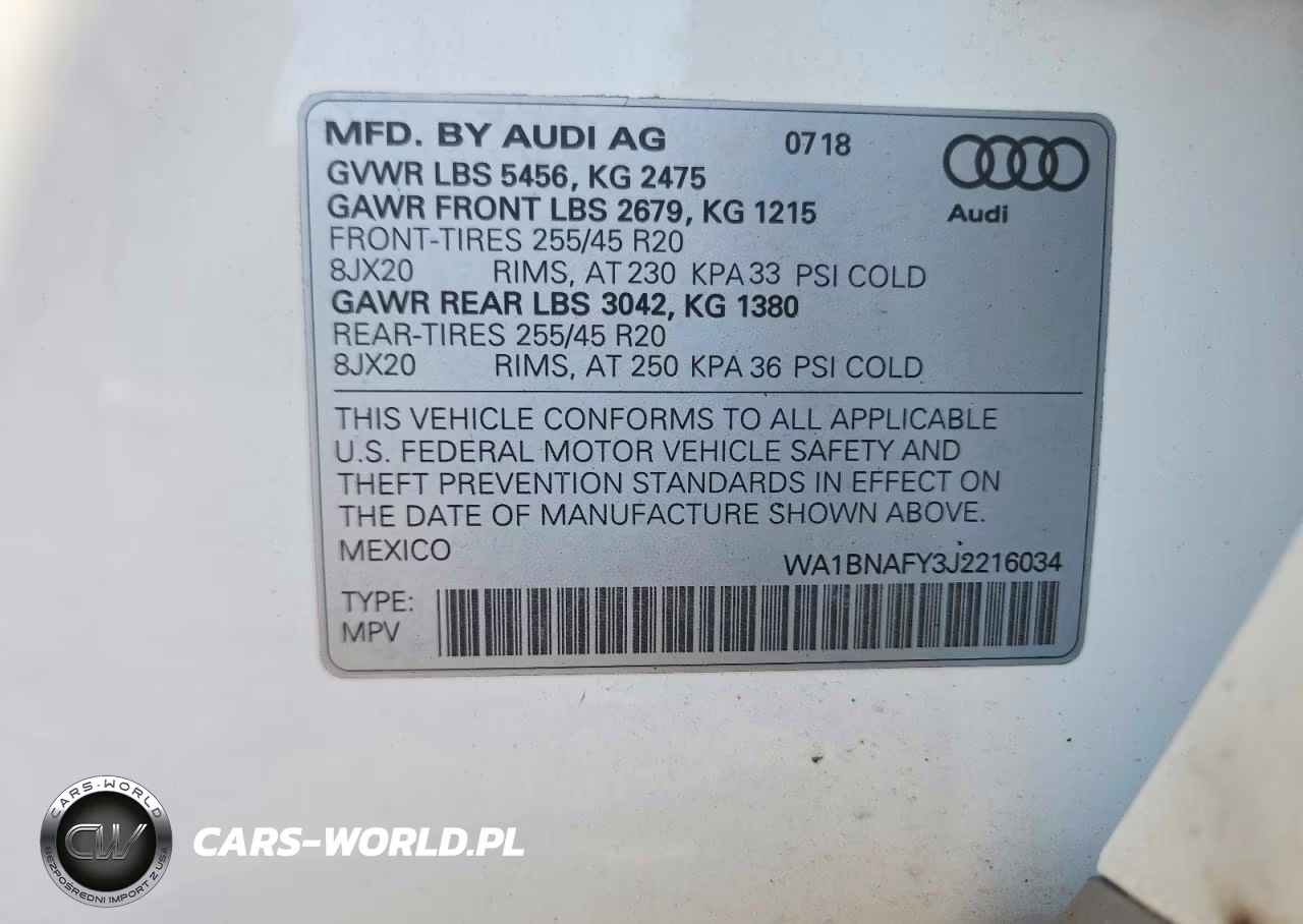2018 Audi Q5 Premium Plus VIN:WA1BNAFY3J2216034 - 14