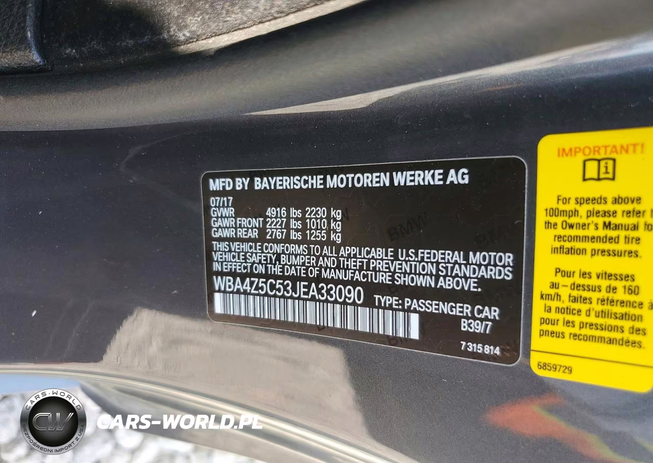 2018 BMW 440I VIN:WBA4Z5C53JEA33090 - 12