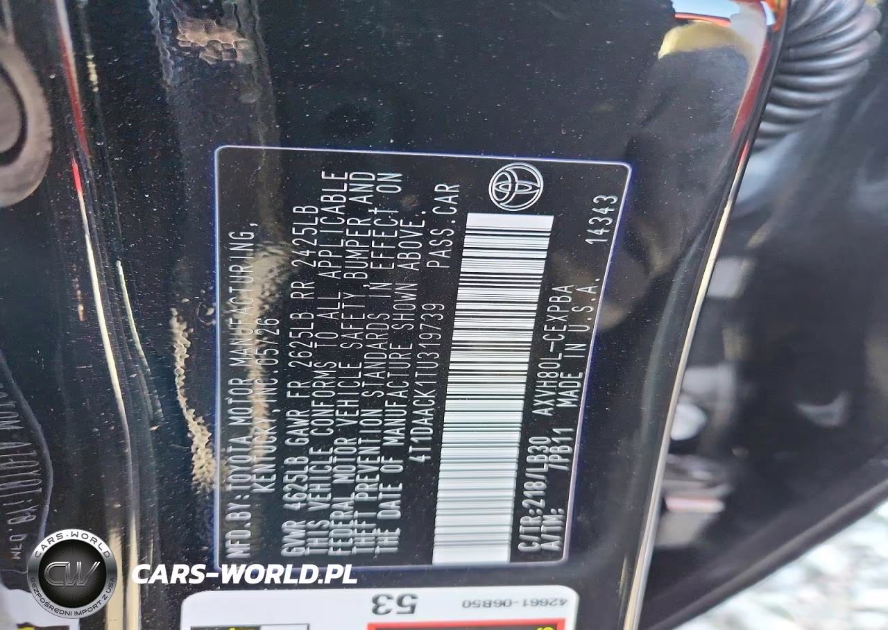2026 Toyota Camry Xse VIN:4T1DAACK1TU319739 - 12