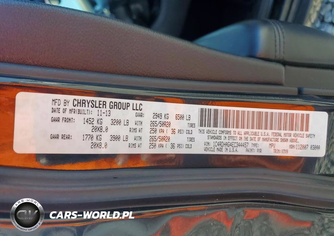 2014 Dodge Durango Sxt VIN:1C4RDHAG4EC344457 - 12