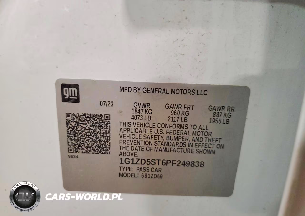 2023 Chevrolet Malibu Lt VIN:1G1ZD5ST6PF249838 - 13
