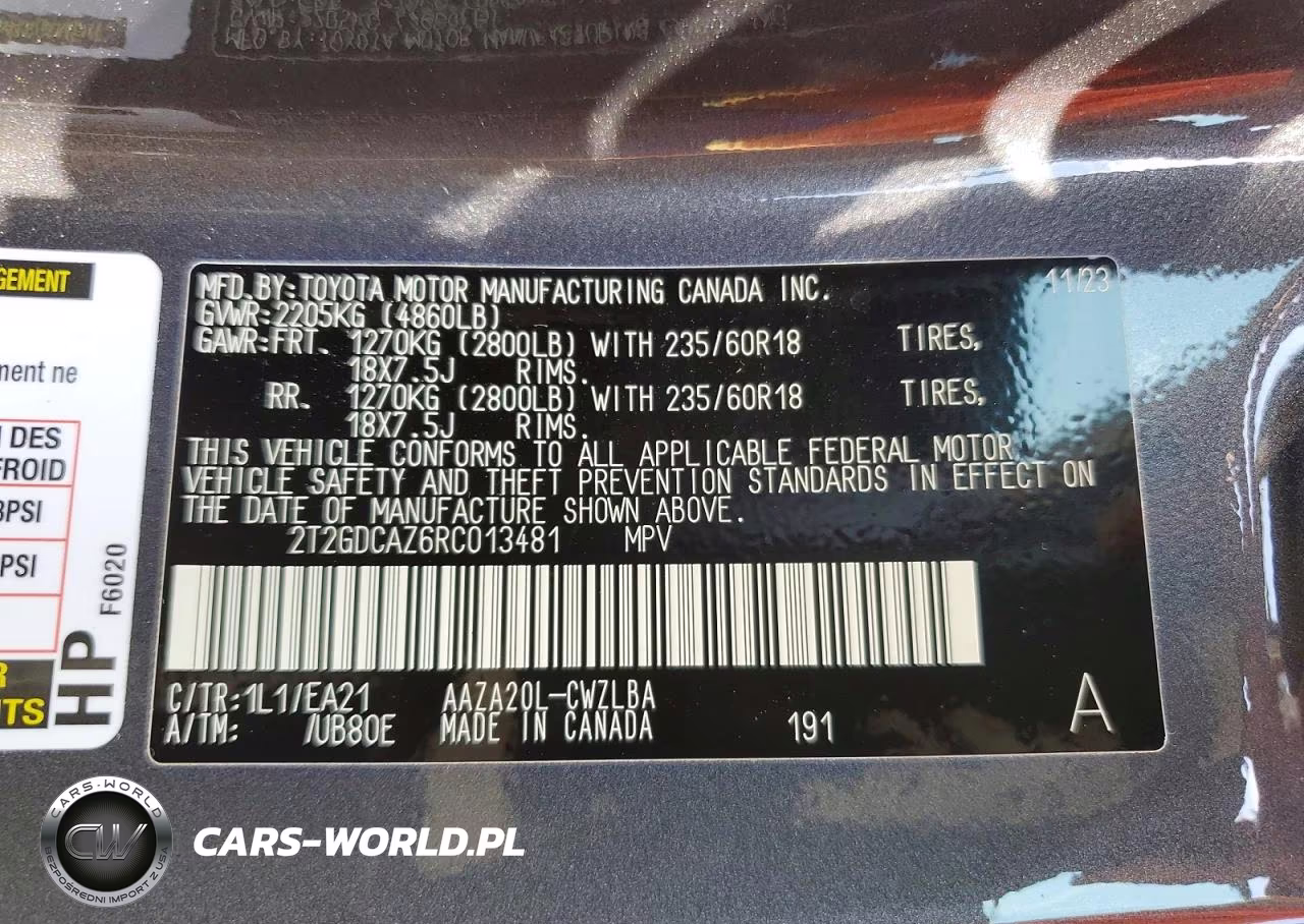 2024 Lexus Nx 250 Premium VIN:2T2GDCAZ6RC013481 - 13