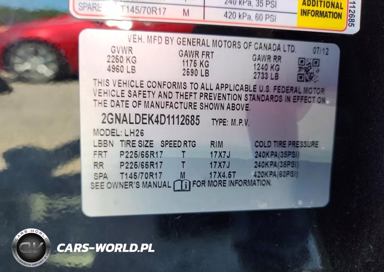 2013 Chevrolet Equinox Lt VIN:2GNALDEK4D1112685 - 12