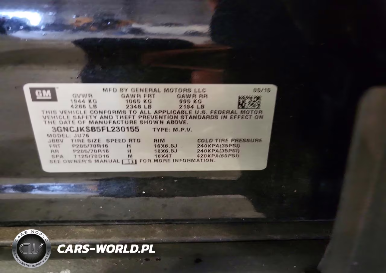 2015 Chevrolet Trax Ls VIN:3GNCJKSB5FL230155 - 13