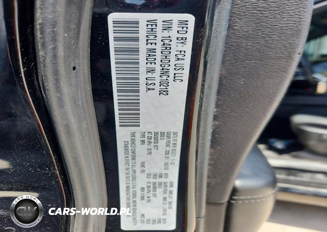 2022 Dodge Durango Gt VIN:1C4RDHDG4NC102182 - 13