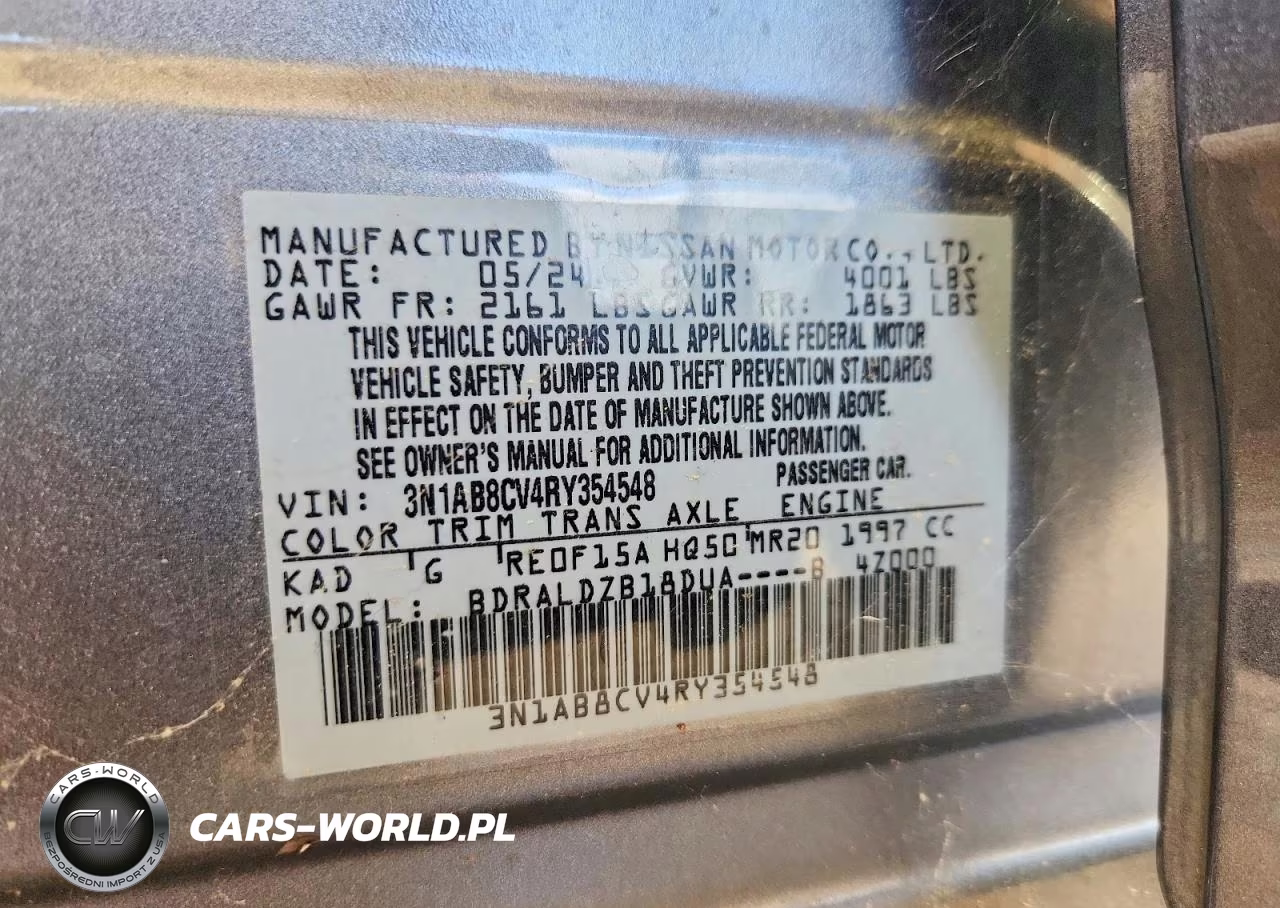 2024 Nissan Sentra Sv VIN:3N1AB8CV4RY354548 - 12
