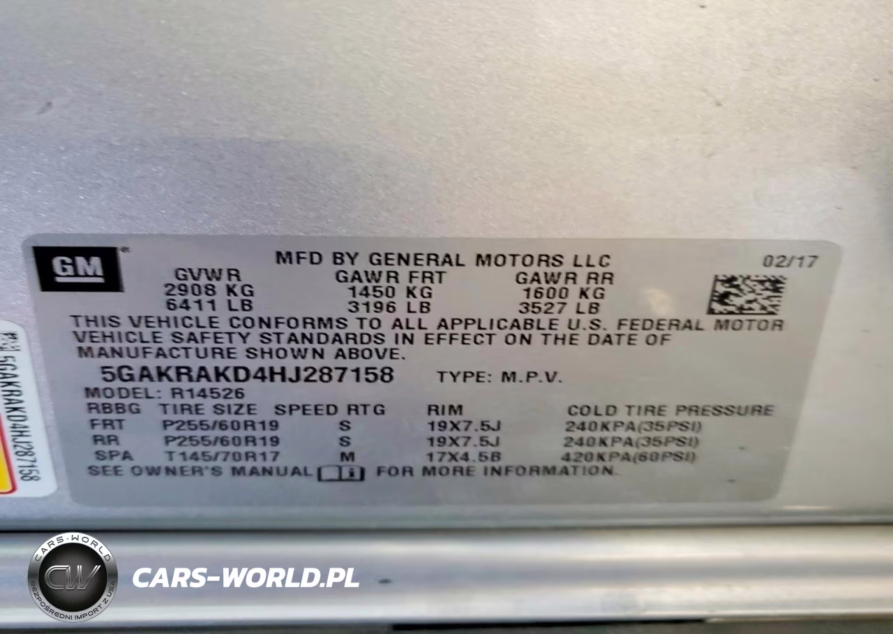 2017 Buick Enclave VIN:5GAKRAKD4HJ287158 - 13