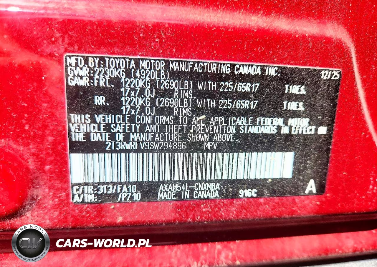 2025 Toyota Rav4 Hybrid Xle VIN:2T3RWRFV9SW294896 - 13