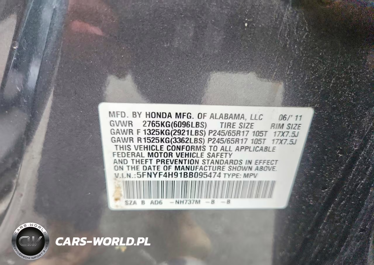 2011 Honda Pilot Touring VIN:5FNYF4H91BB095474 - 13