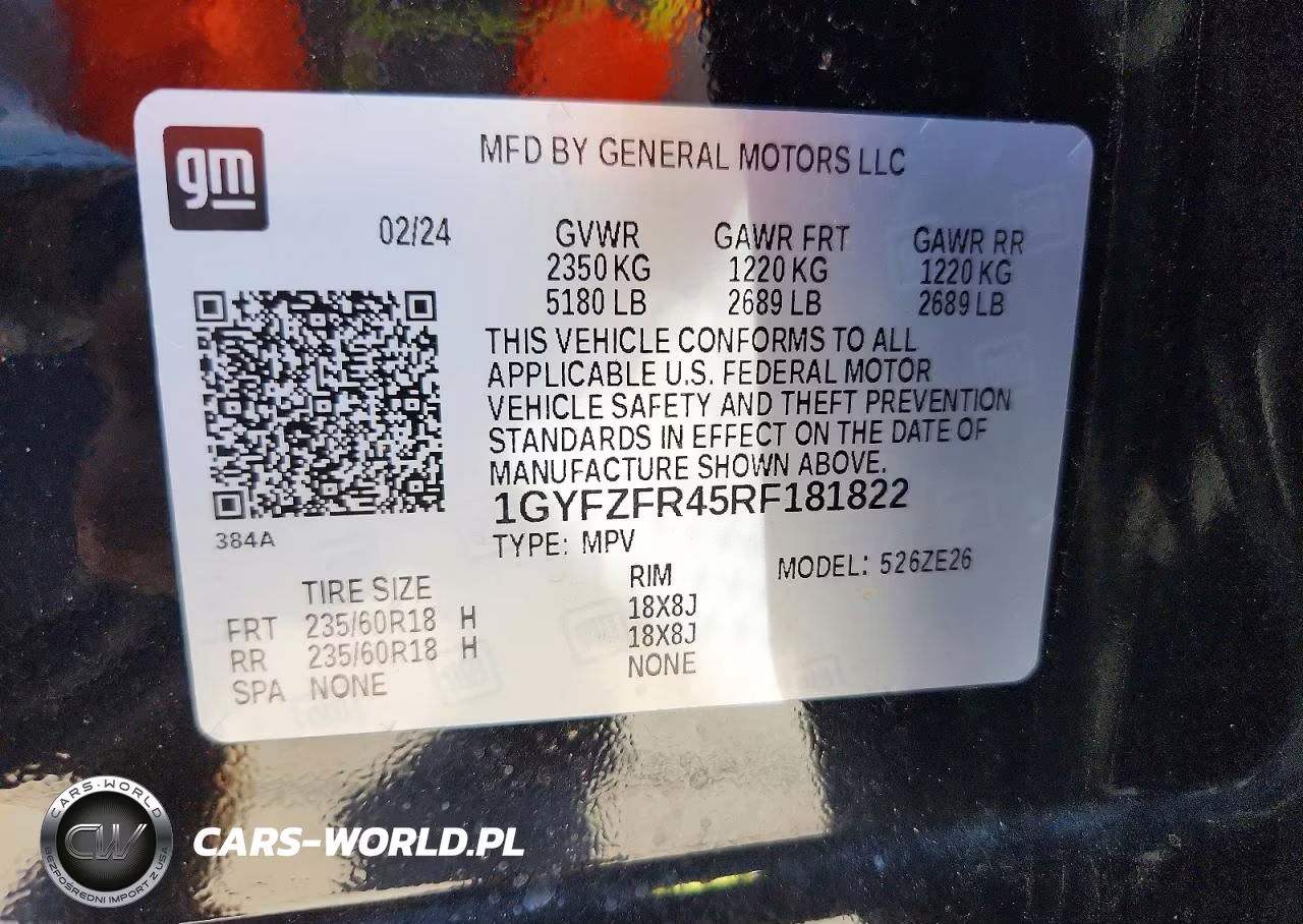 2024 Cadillac Xt4 Sport VIN:1GYFZFR45RF181822 - 14