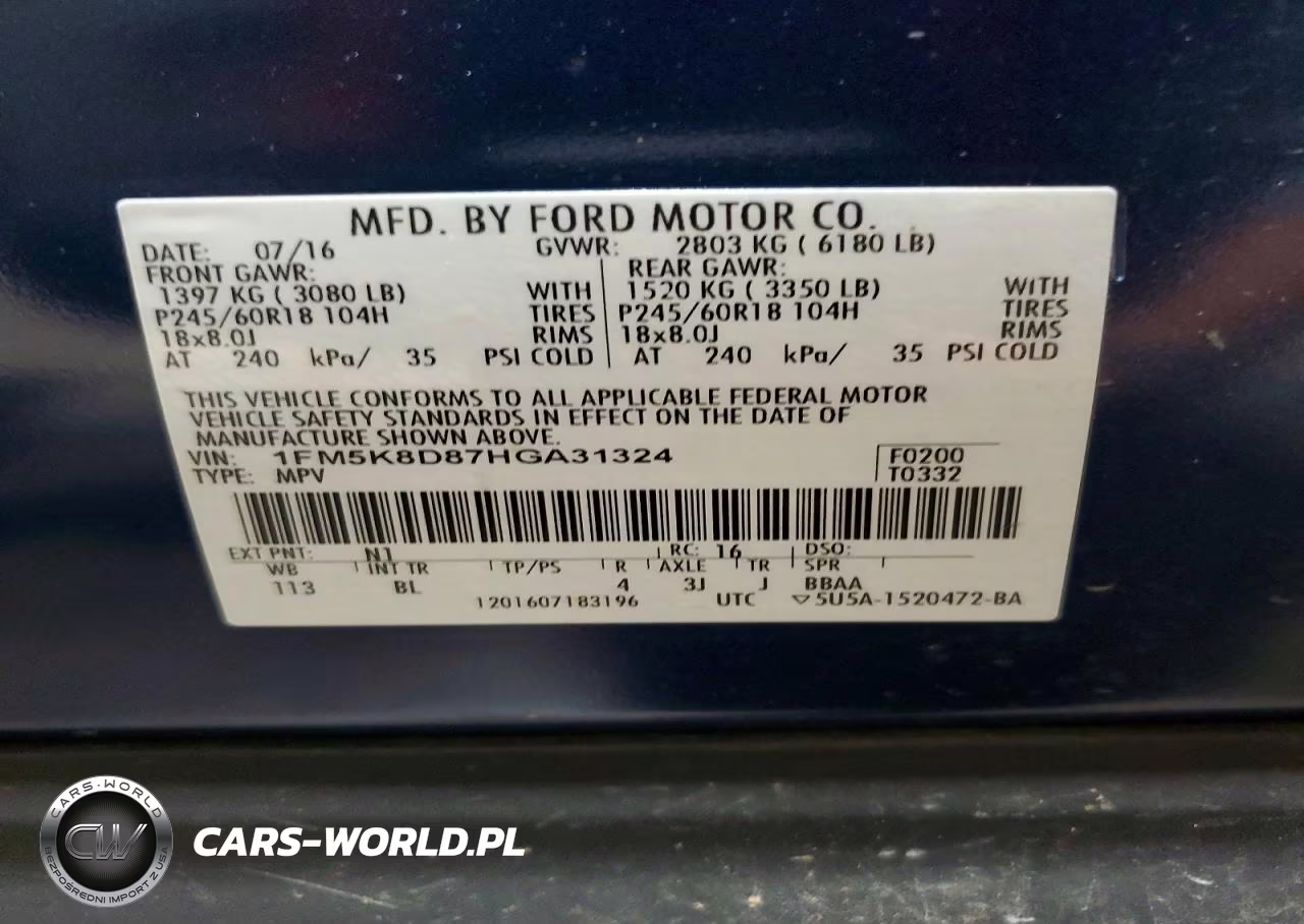 2017 Ford Explorer Xlt VIN:1FM5K8D87HGA31324 - 13