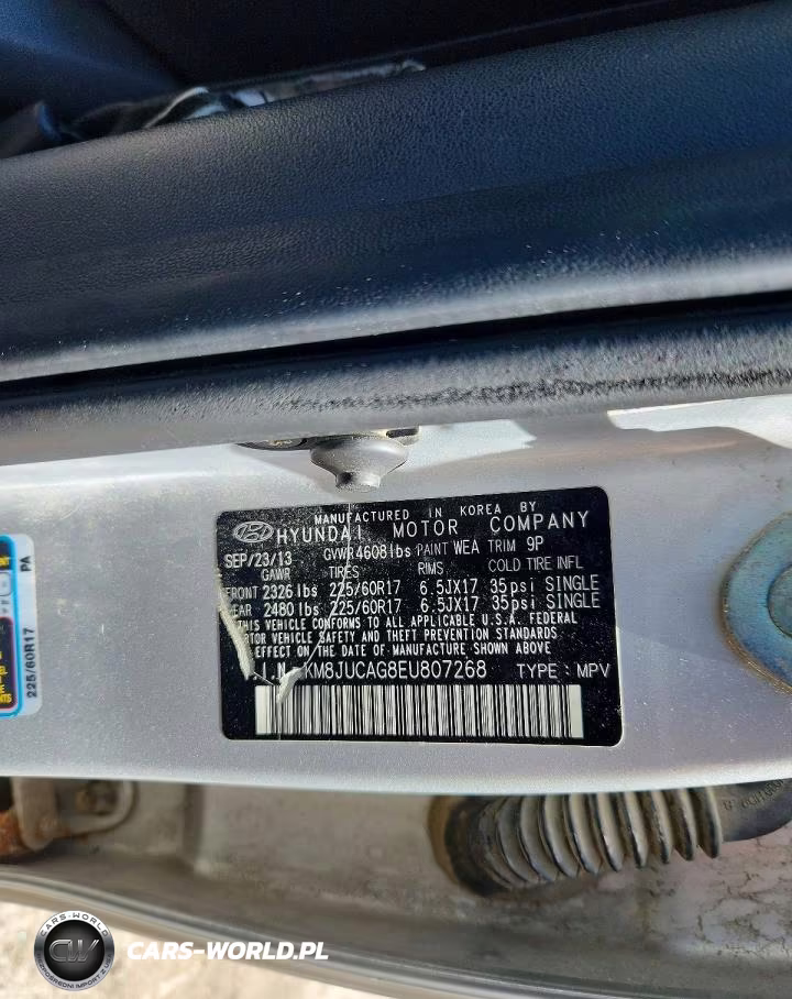 2014 Hyundai Tucson Se VIN:KM8JUCAG8EU807268 - 13