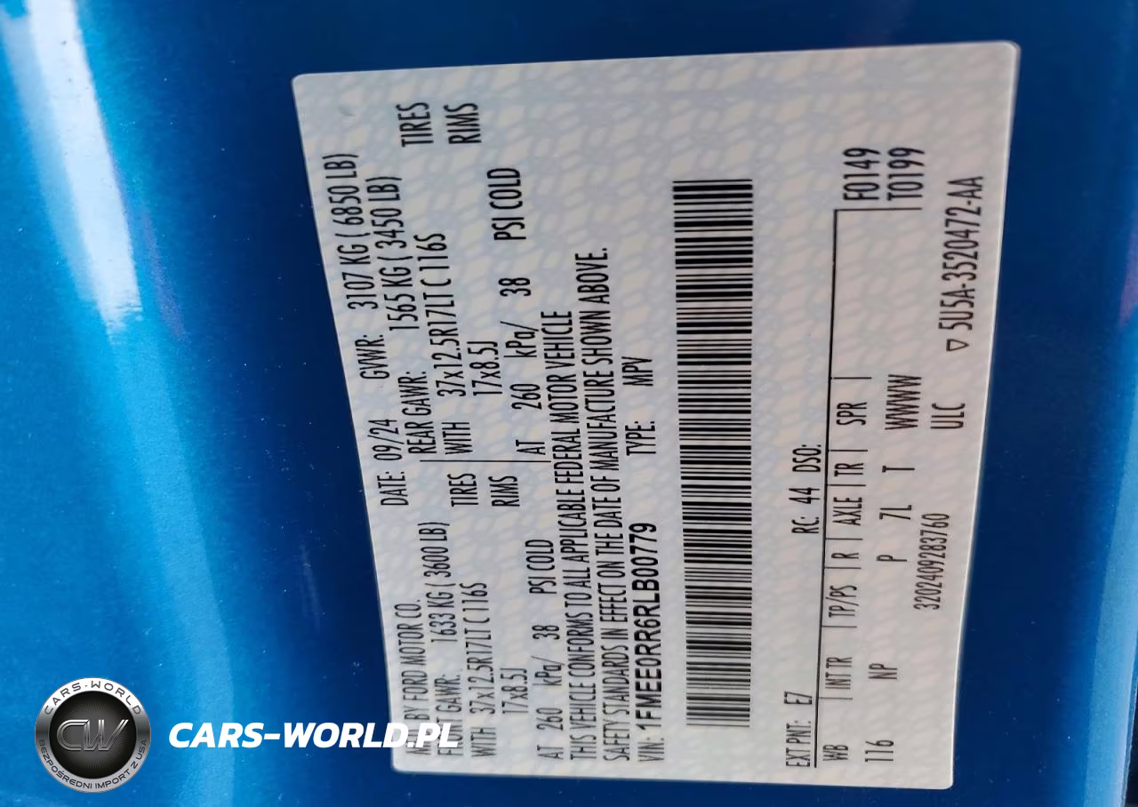 2024 Ford Bronco Raptor VIN:1FMEE0RR6RLB00779 - 13