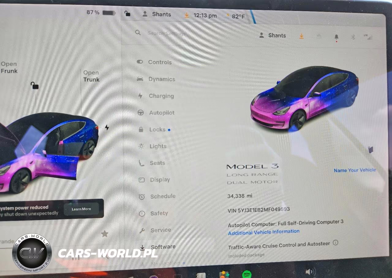 2021 Tesla Model 3 VIN:5YJ3E1EB2MF049593 - 9