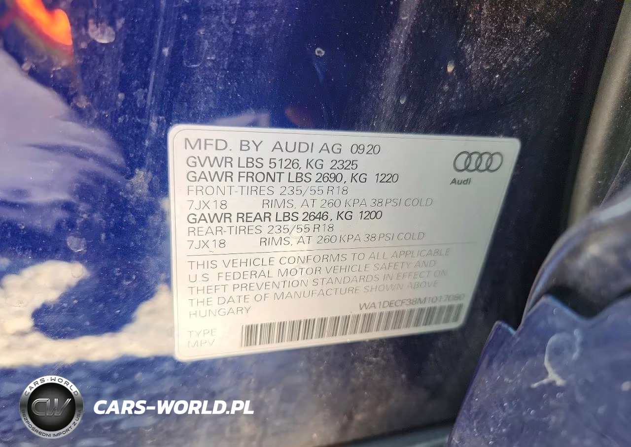 2021 Audi Q3 Premium S Line 45 VIN:WA1DECF38M1017080 - 14