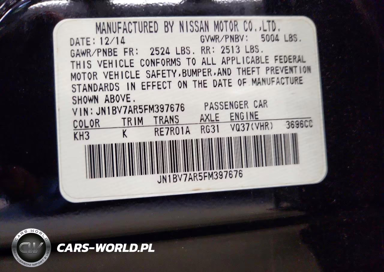 2015 Infiniti Q50 Premium VIN:JN1BV7AR5FM397676 - 12