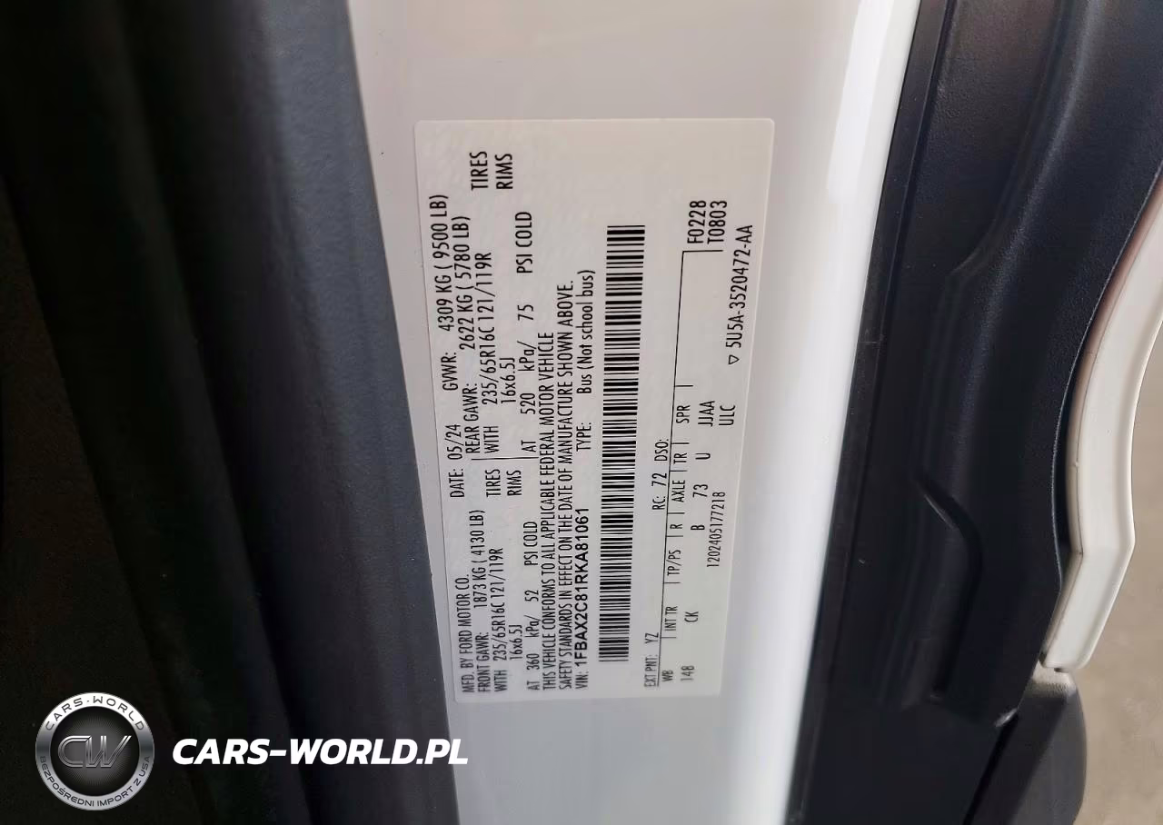 2024 Ford Transit T-350 VIN:1FBAX2C81RKA81061 - 13
