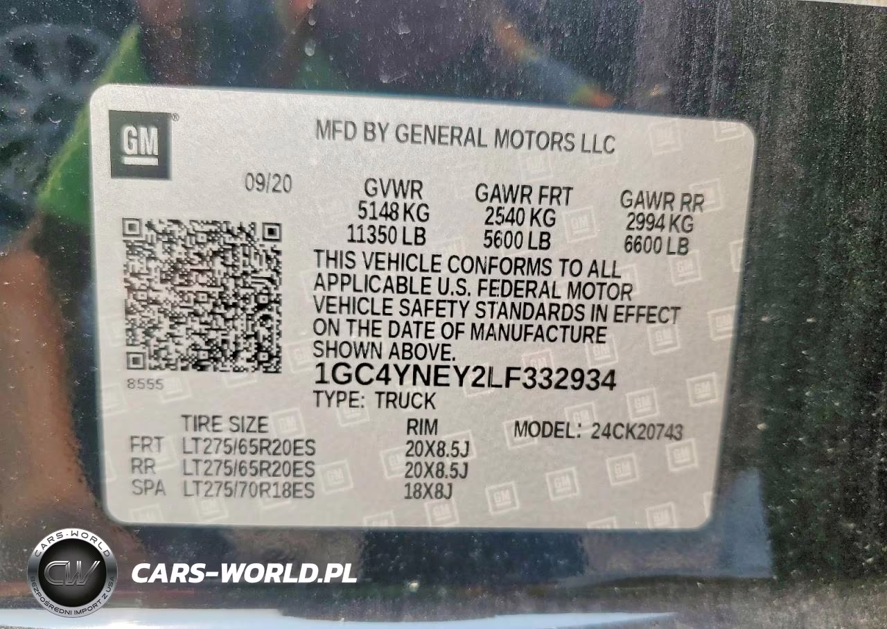 2020 Chevrolet Silverado K2500 Heavy Duty Lt VIN:1GC4YNEY2LF332934 - 12