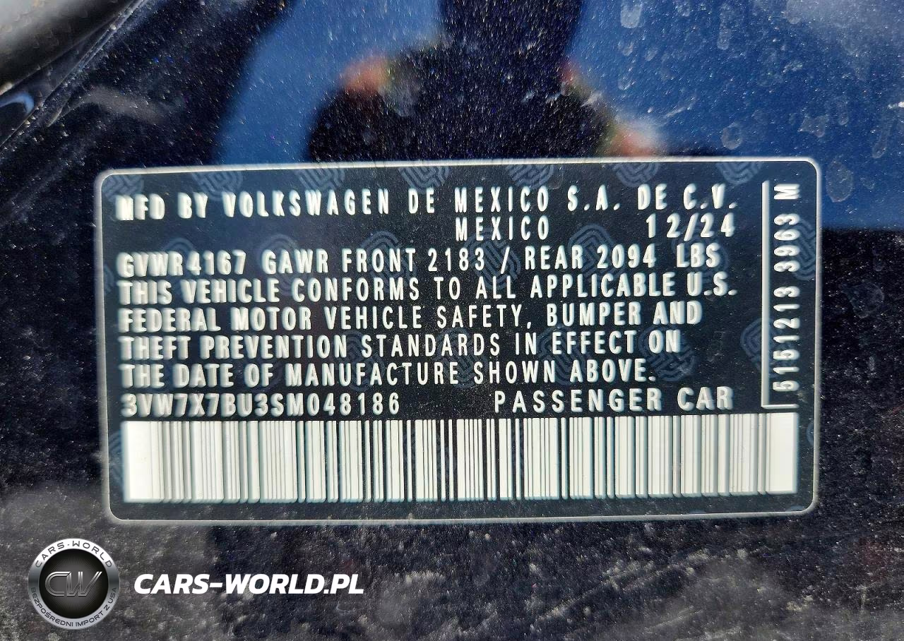 2025 Volkswagen Jetta Se VIN:3VW7X7BU3SM048186 - 13