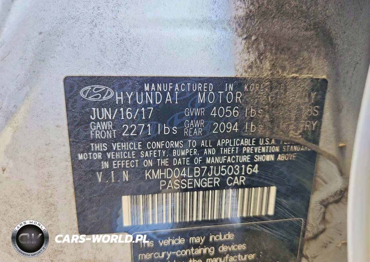 2018 Hyundai Elantra Sport VIN:KMHD04LB7JU503164 - 13