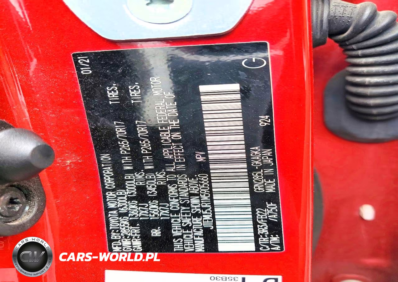 2021 Toyota 4Runner Sr5 VIN:JTEMU5JR1M5905660 - 12