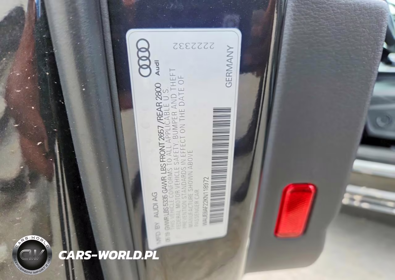 2019 Audi A6 VIN:WAUE8AF22KN118972 - 13