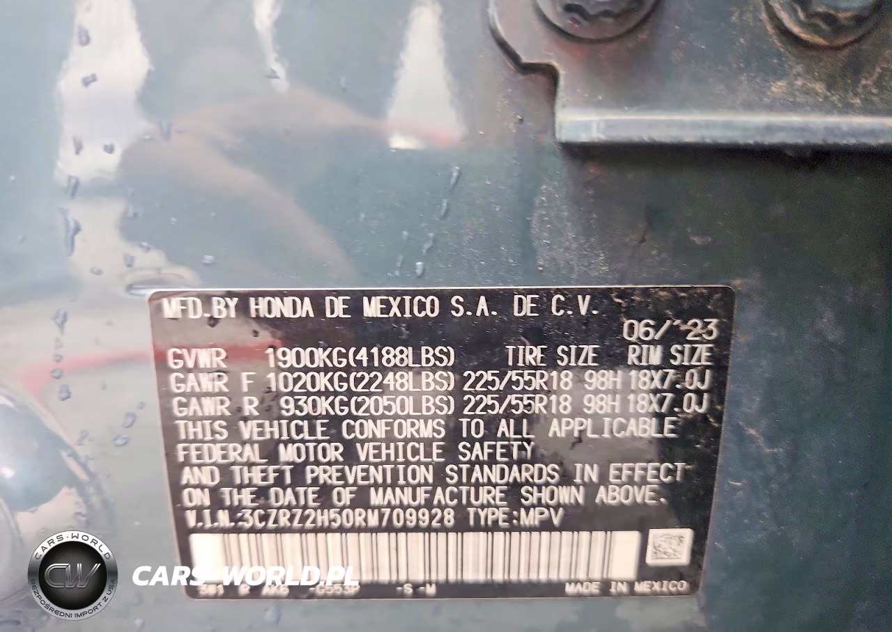 2024 Honda Hr-V Sport VIN:3CZRZ2H50RM709928 - 13