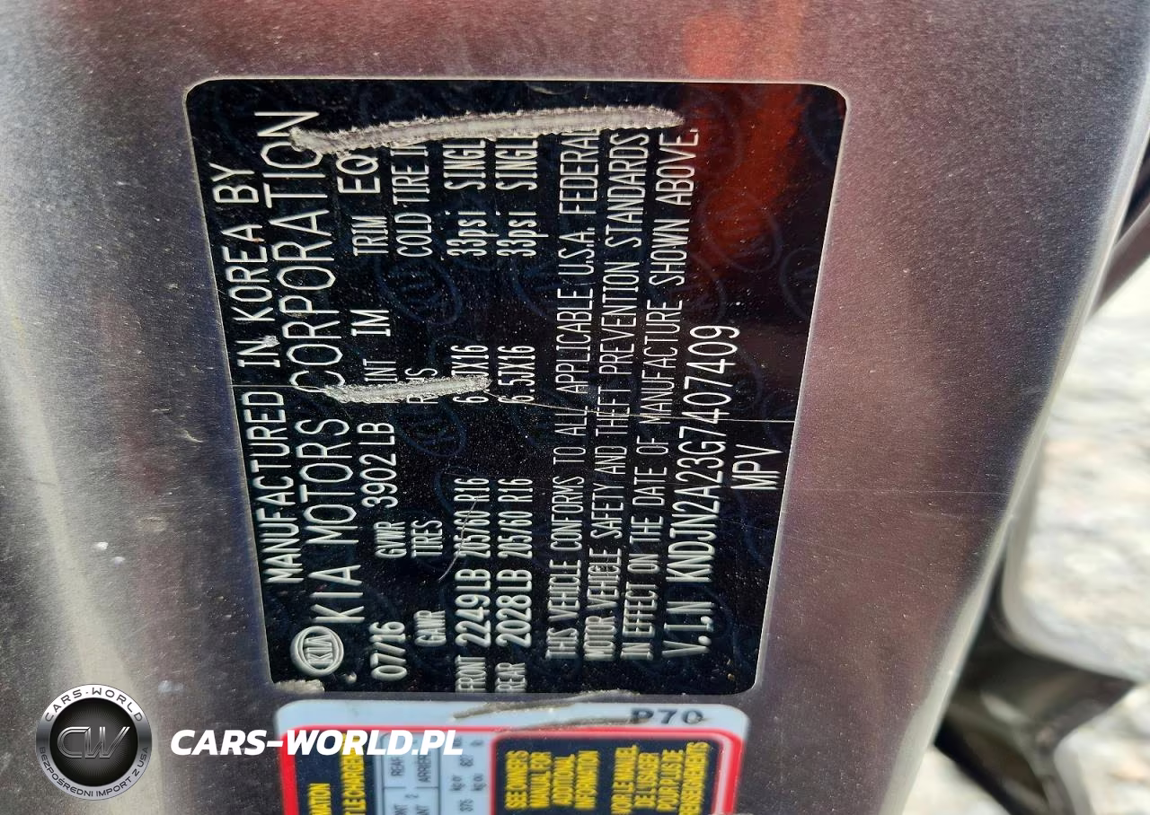 2016 Kia Soul Base VIN:KNDJN2A23G7407409 - 12