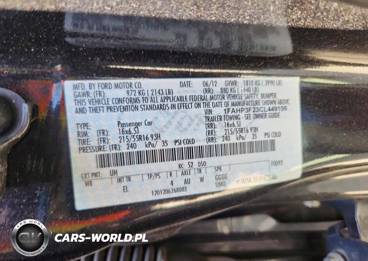 2012 Ford Focus Se VIN:1FAHP3F23CL449156 - 12