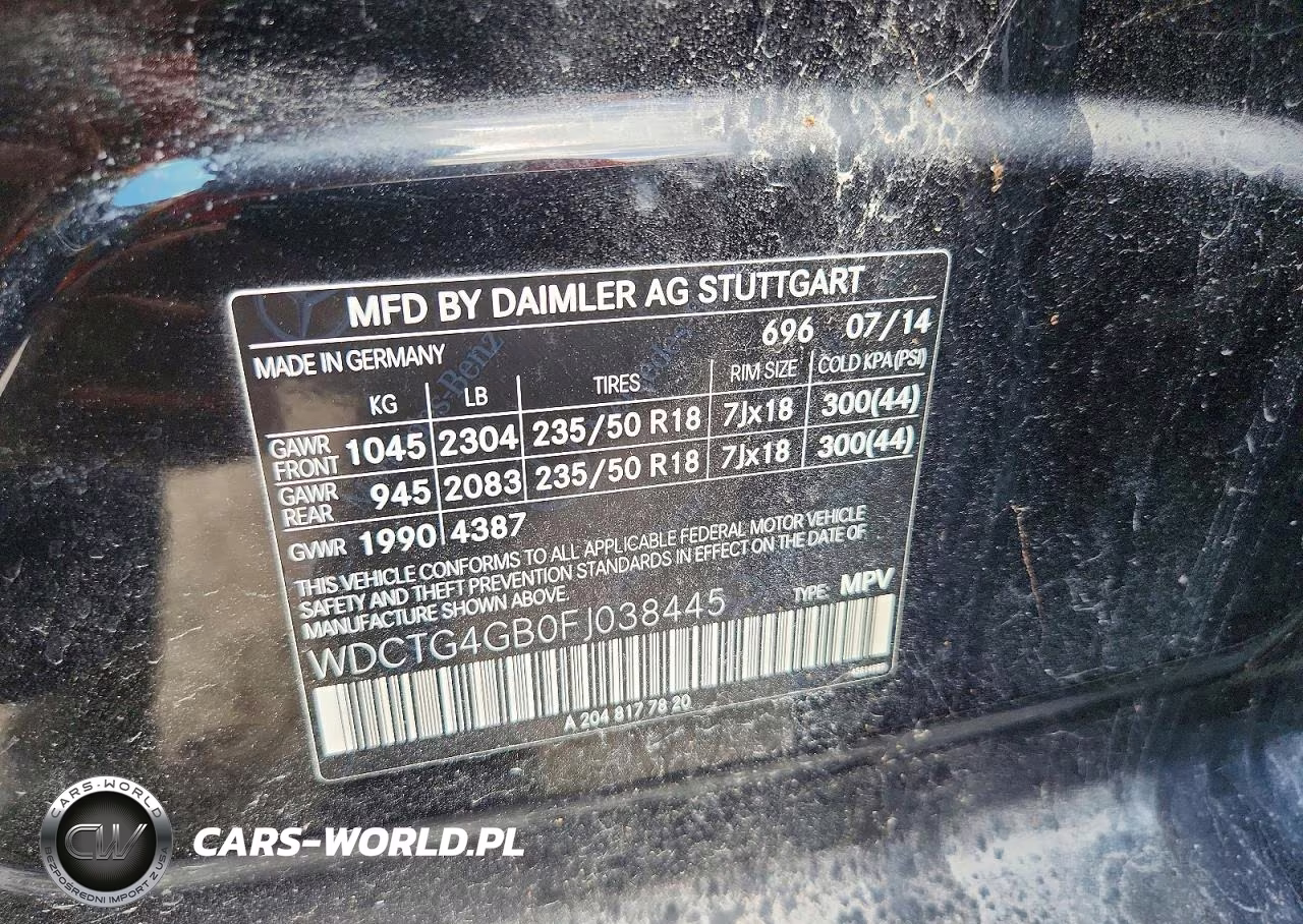 2015 Mercedes-Benz Gla 250 4Matic VIN:WDCTG4GB0FJ038445 - 13